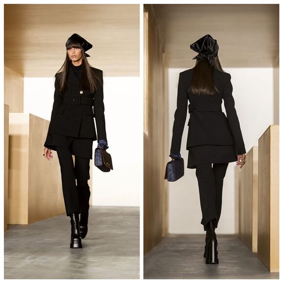 Versace Runway Aevitas Platform Black Leather Ankle Bootie 37.5/ 7.5 NIB $1,725 - Picture 4 of 13